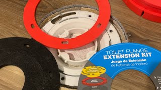 Toilet flange is lower than my flooring Oatey SetRite Extension [upl. by Briana638]