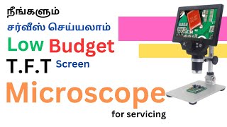 THIN FILM TRANSISTOR  TFT  MONITOR BASED LOW BUDGET  DIGITAL MICROSCOPEWORKING PRINCIPLES [upl. by Alfi]