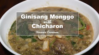 GINISANG MONGGO with CHICHARON RECIPE  18 [upl. by Sherie436]