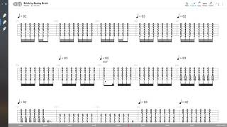 Paramore  Brick By Boring Brick RYTHM GUITAR TAB PLAY ALONG [upl. by Tnecnivleahcim]