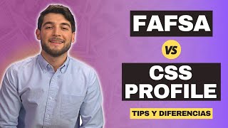 FAFSA vs CSS Profile  Tips y Diferencias [upl. by Sib663]