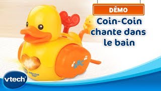 CoinCoin chante dans le bain  Un canard parlant et musical pour le bain  VTech [upl. by Neelhtakyram]