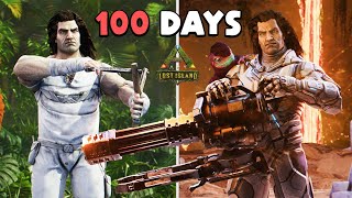 Surviving 100 Days Hardcore In Ark Survival Evolved Lost Island [upl. by Anitteb317]