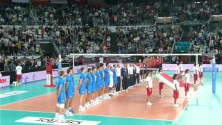 Mondiali Pallavolo 2010  ItaliaUSA  Inno nazionale italiano Fratelli dItalia [upl. by Dorri]