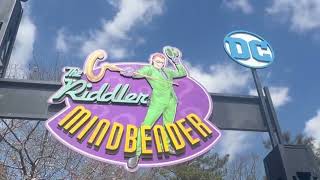 Fat Test The Riddler Mindbender at Six Flags Over Georgia [upl. by Westleigh214]