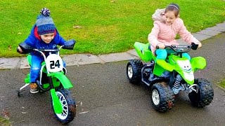 Ride on Giant Quad amp Motorbike Kids Fun [upl. by Uzial]