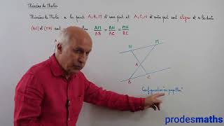 Seconde  Configurations du plan  Théorème de Thalès [upl. by Bbor]