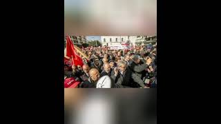 Tunisians protest against President Saied two days before presidential vote [upl. by Nalyr607]