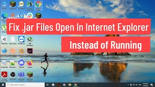 Fix jar Files Open in Internet Explorer Instead of Running [upl. by Ajay]