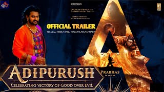 Adipurush Official Trailer Prabhas Om Raut Adipurush First Look Adipurush Movie T Series [upl. by Scharf939]