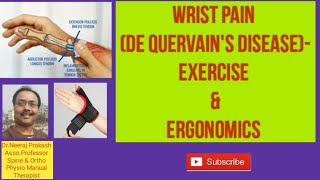 DeQuervains diseasewrist painTenosynovitisMothers ThumbPhysio Manual Reahabilitationhindi [upl. by Westberg]