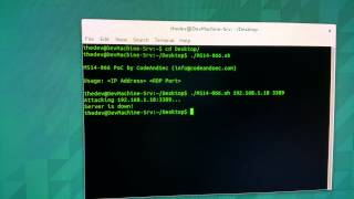 CVE20146321 MS14066 Crash PoC by CodeAndSec RDP [upl. by Ines]