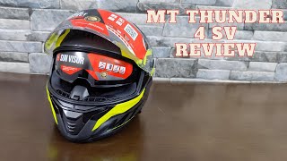 MT THUNDER 4 SV Helmet Review  Helmet for Z900  Safest amp Best Helmet ECE DOT amp ISI Certified [upl. by Ahsikar218]