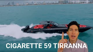 Cigarette Racing Team 59 Tirranna AMG Yacht 80 MPH Top Speed 6 OUTBOARDS 2700 HORSEPOWER – Reaction [upl. by Amehr]