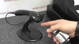 Black MS9520 Voyager Hands Free Barcode Scanner [upl. by Belayneh]