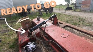 Triticale Hay Making The New Holland 96 Slasher Is Back Up And Running [upl. by Kcirdef658]