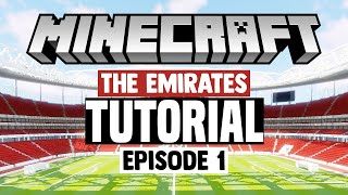 Minecraft Stadium Builds Emirates Stadium 1 Pitch [upl. by Ruthi]