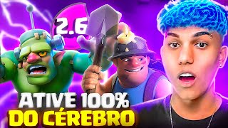 ATIVE 100 DO SEU CÉREBRO COM ESSE DECK NO CLASH ROYALE só gênios usam 💡 [upl. by Lesak]