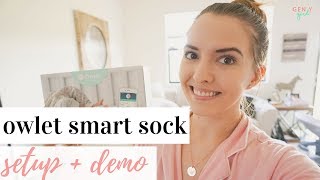 Owlet Baby Monitor Setup  Demo  Review 👶🏼✨  Owlet Smart Sock 2 2018 [upl. by Narih]