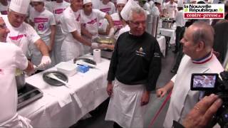 VIDEO Record pour Jöel Robuchon et son équipe avec une purée de 1042 kg [upl. by Enelime]