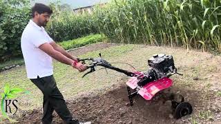 How to operate power weeder  power weeder kaise operate karen powerweedermachine agriculture [upl. by Bilow350]