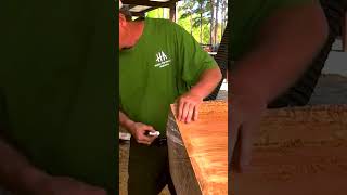 Quarter Sawing Sycamore woodworking homestead wood sawmill [upl. by Waldron]