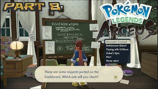 Pokemon Legends Arceus Part 8  Doing Request [upl. by Annabelle88]