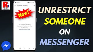 How to Unrestrict Someone on Facebook Messenger New Update [upl. by Anitsirhc161]