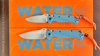 Benchmade Adira 18060  Mini Adira 18065 Knives Water Collection Review [upl. by Aifas]