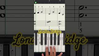 London Bridge Is Falling Down piano music sheetmusic [upl. by Nodnarb]