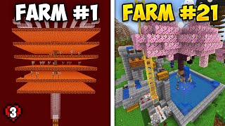 I Built EVERY Automatic Farm in Minecraft Hardcore [upl. by Akkeber]