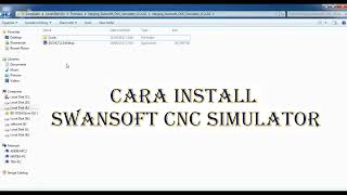 Cara Install swansoft cnc simulator [upl. by Aile654]