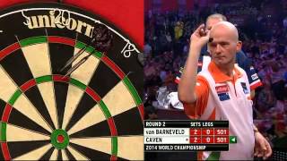 Raymond van Barneveld vs Jamie Caven  PDC World Darts Championships 2014 Second Round [upl. by Elodea]