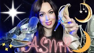 ASMR 🌛 Shoes collection 👠 Tapping amp scratching  fabric sounds [upl. by Yanel]