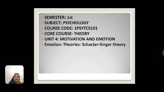 SCHACHTER AND SINGER THEORY OF EMOTIONS [upl. by Ruggiero]