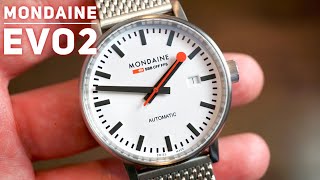 MONDAINE Evo2 Watch Review  Swiss Classic Watch [upl. by Lonyer]