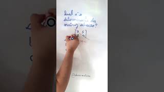 Dica Determinante de Matriz 2x2 dicas matematica math estudante [upl. by Eislehc]