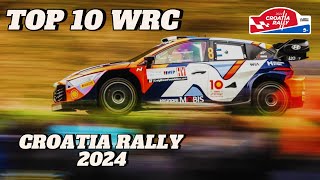 Top 10 WRC Jump  Rally Croatia 2024  Top Speed amp FlatOut [upl. by Valentia]