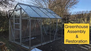 Greenhouse Assembly amp Restoration  Aluminium 6x8 [upl. by Gant]