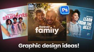 03 EPIC Graphic Design Ideas in Photoshop  Full Tutorial [upl. by Aronle]