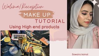 WALIMA MAKEUP PINK EYE LOOK  CHARLOTTE TILBURY LA girl  best foundation  ELF MAKEUP TUTORIAL [upl. by Ollecram384]