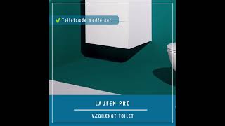 Laufen Pro Rimless væghængt toilet mtoiletsæde hvid  EAN 7612738909239 [upl. by Eiuqcaj648]