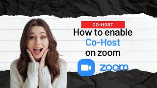 How to enable co host on zoom [upl. by Iover]