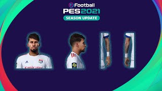 Lucas Paquetá  Tattoo Compatível com todos Patchs  Pes2021 [upl. by Anim]