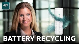 Northvolts Battery Recycling  Prof Emma Nehrenheim  Battery Podcast [upl. by Yehudit537]