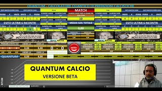 QUANTUM CALCIO  SUPPORTO QUANTUM Tutto in uno e automatizzato Versione BETA [upl. by Ahseik]