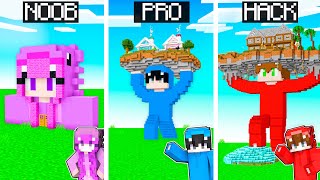 Minecraft NOOB vs PRO vs HACKER CASA ESTATUAS GIGANTES en Minecraft [upl. by Berglund]