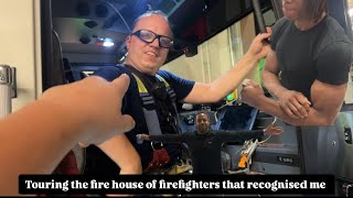 Touring the fire house of firefighters that recognised me [upl. by Herrah]