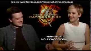 Jennifer Lawrence amp Josh Hutcherson Interview by Monsieur Hollywood [upl. by Atel639]