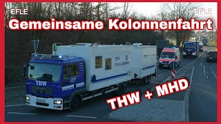 🚨KOLONNENFAHRT THW Leipzig und MHD Taucha🆘️ [upl. by Farhsa]